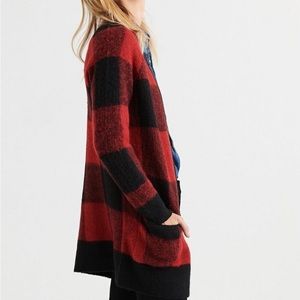 LUCKY BRAND Buffalo Check Cardigan XL